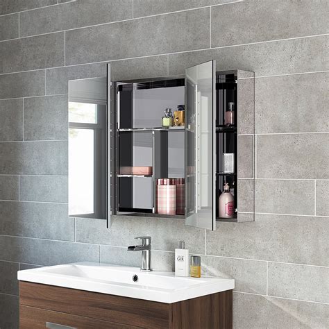 bathroom stainless steel mirror cabinet|cabinet for alongside bathroom mirror.